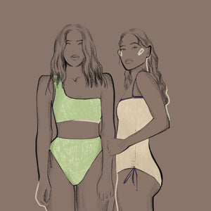 Fashion Illustrator Lera Kopeleva for Ozero Swimwear
