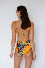 High-waisted bikini bottom in The Datai Print Umber, Swimwear Malaysia