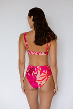 Deep V Triangle Bikini Top in The Datai Print Pink, Swimwear Malaysia