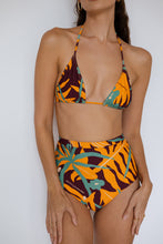 High-waisted bikini bottom in The Datai Print Umber, Swimwear Malaysia