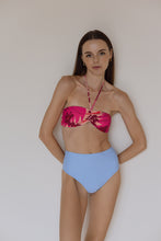 Ozero Swimwear sustainable bikini bottom in sky blue, front view, Kuala Lumpur, Malaysia