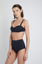 Ozero Swimwear Constance Sustainable Bikini Top in Black, side view